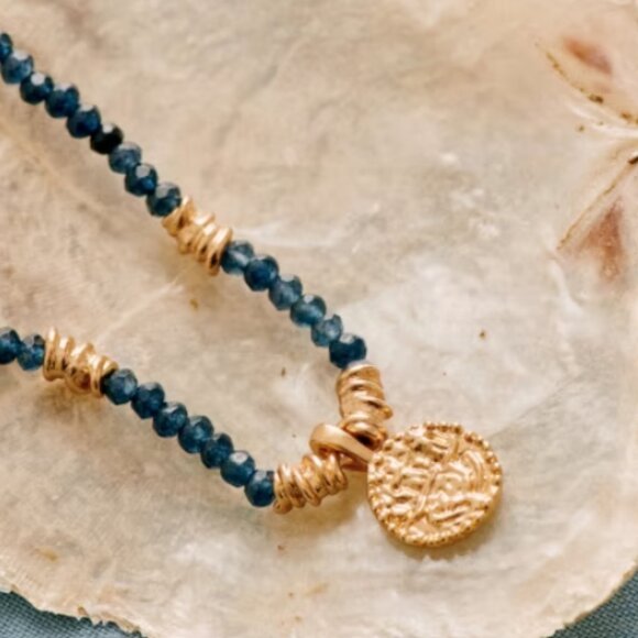 Jewelry Archives - Sezane Sita Necklace Blue / Gold - Picture 5 of 8